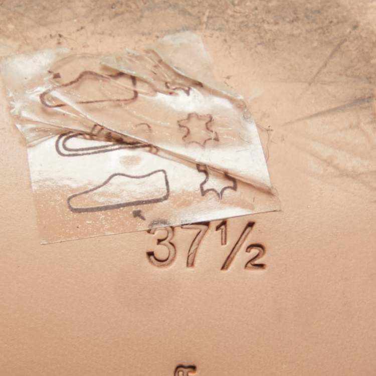 Pre Owned Sophia Webster Rose Gold Leather Rosalind Sandals Size 37.5