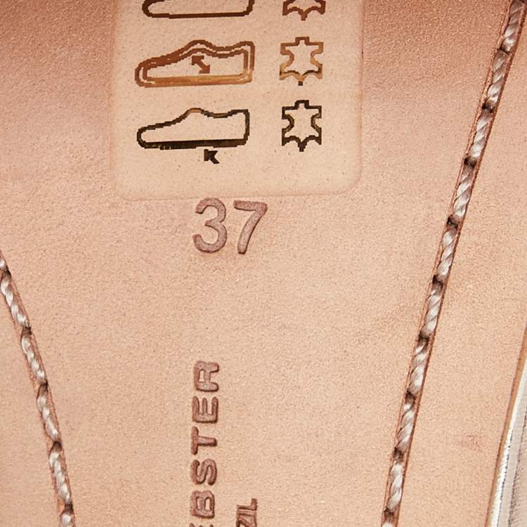 Pre Owned Sophia Webster Rose Gold Embroidered Leather Chiara Butterfly Ankle Strap Sandals Size 37