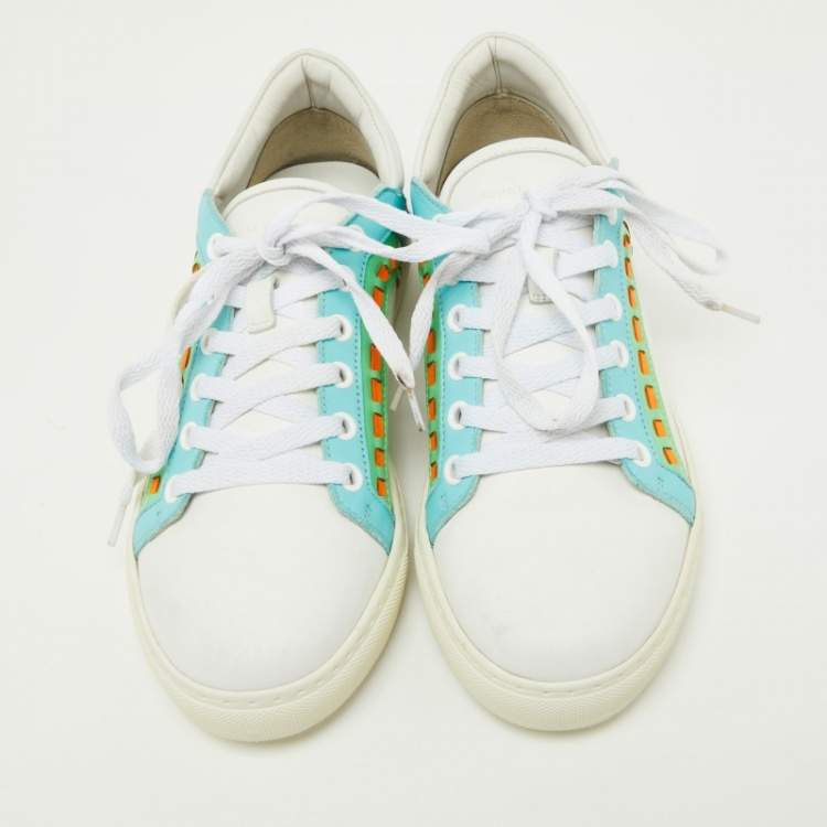 Pre Owned Sophia Webster Multicolor Leather Riko Sneakers Size 38.5