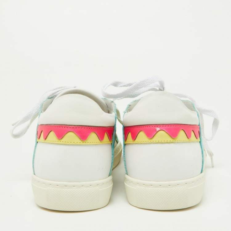 Pre Owned Sophia Webster Multicolor Leather Riko Sneakers Size 38.5