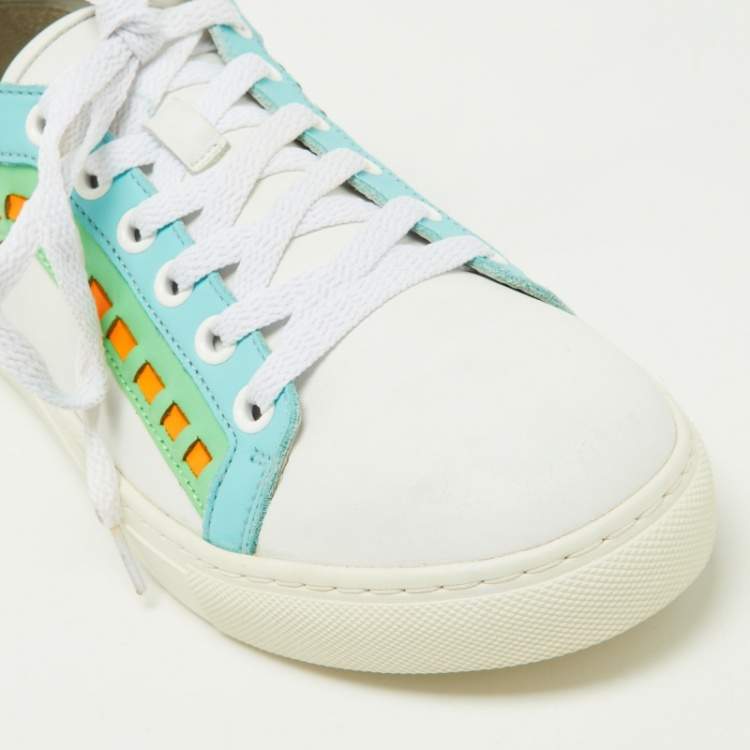 Pre Owned Sophia Webster Multicolor Leather Riko Sneakers Size 38.5