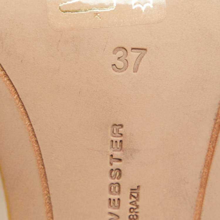 Pre Owned Sophia Webster Multicolor Leather Chiara Butterfly Sandals Size 37