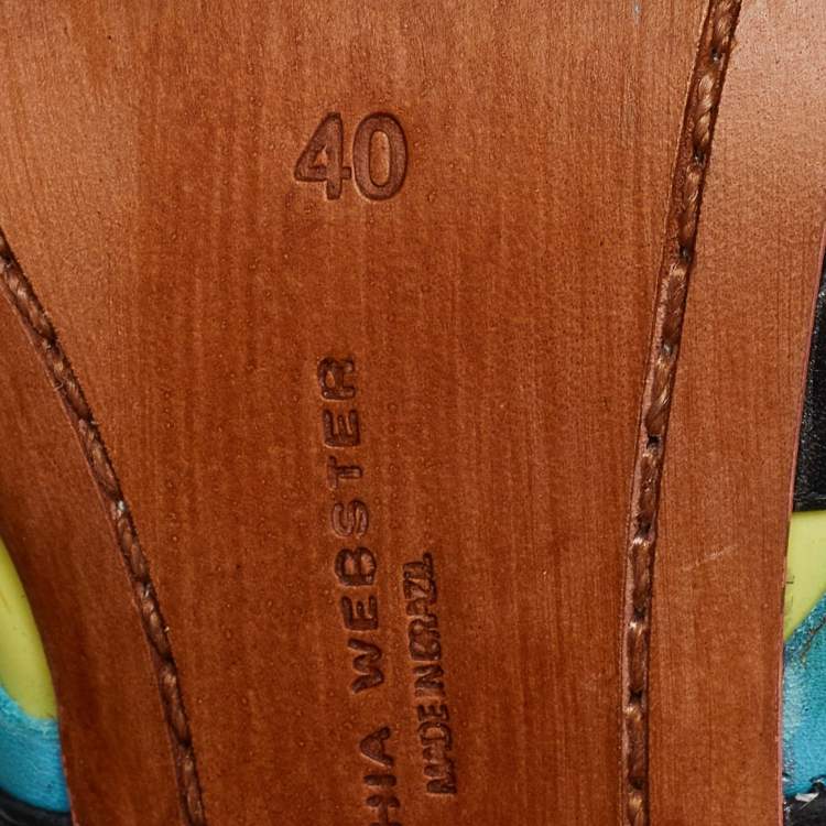 Pre Owned Sophia Webster Multicolor Leather Riko Cut Out Sandals Size 40