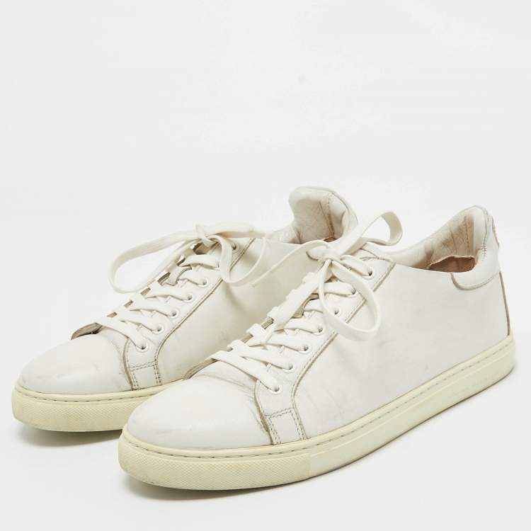 Pre Owned Sophia Webster White Leather Bibi Butterfly Sneakers Size 39