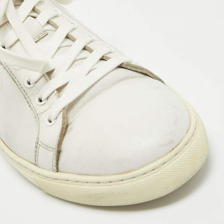 Pre Owned Sophia Webster White Leather Bibi Butterfly Sneakers Size 39