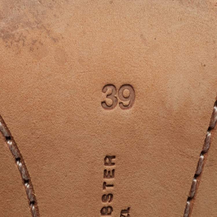 Pre Owned Sophia Webster Black Suede and Leather Simi Lace Up Ankle Boots Size 39