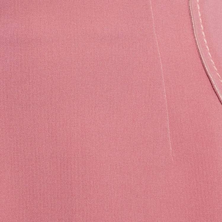 Pre Owned Sportmax Pink Crepe Mini Skirt S