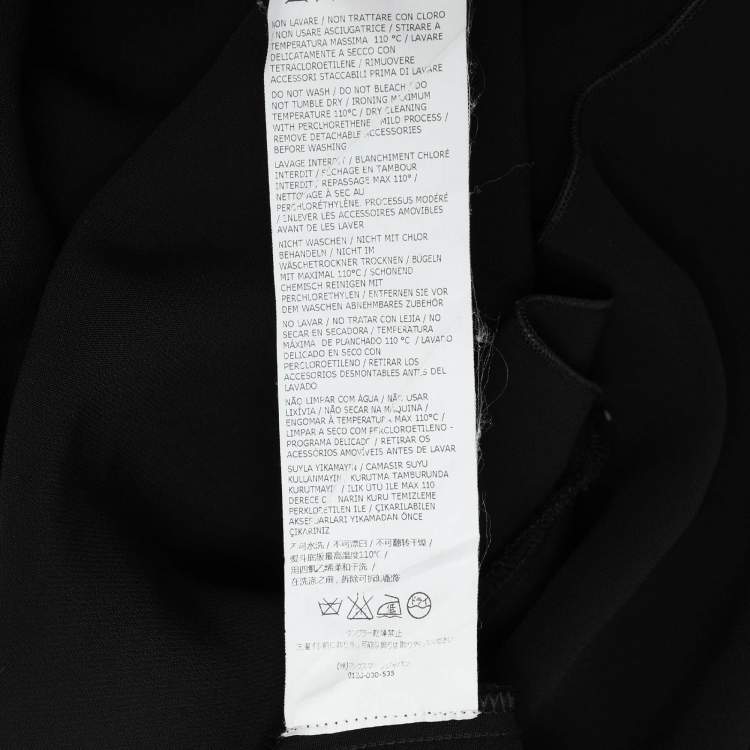 Pre Owned Sportmax Black Crepe Sleeveless Dress L