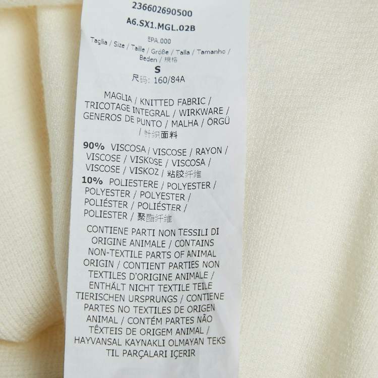 Pre Owned Sportmax Monochrome Knit A-Line Mini Dress S
