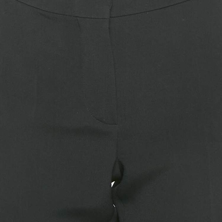 Pre Owned Sportmax Black Crepe Trousers M