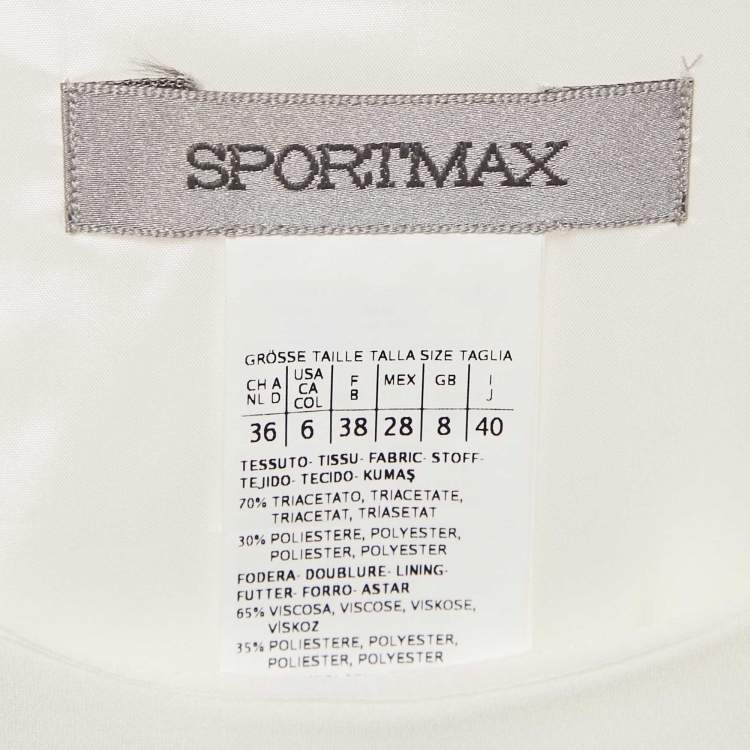 Pre Owned Sportmax Black Stretch Crepe Layered Mini Dress S