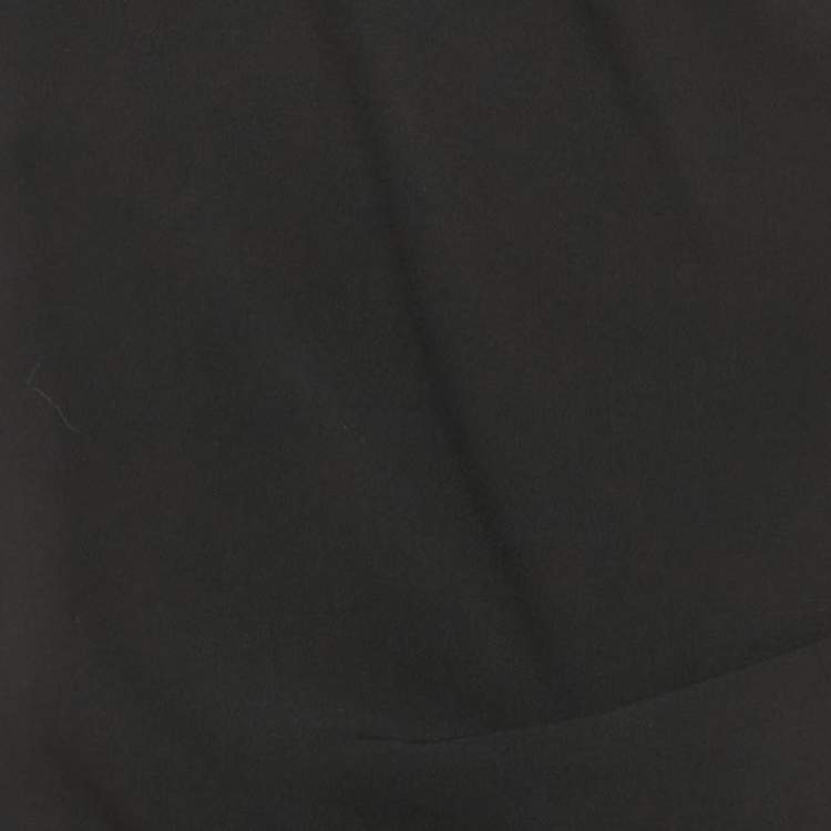 Pre Owned Sportmax Black Stretch Crepe Layered Mini Dress S