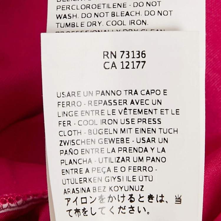Pre Owned Sportmax Fuchsia Pink Jersey Sleeveless Knee-Length Dress M
