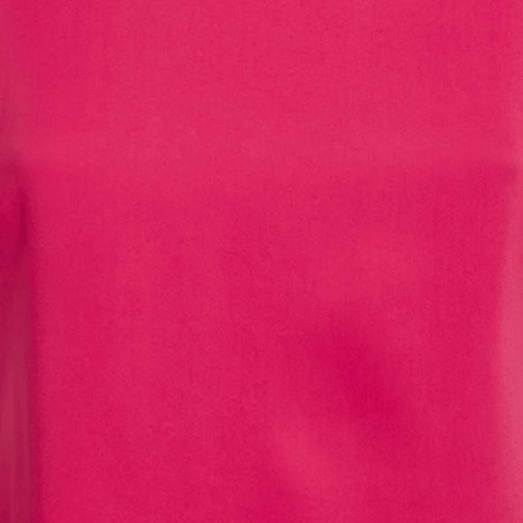 Pre Owned Sportmax Fuchsia Pink Jersey Sleeveless Knee-Length Dress M
