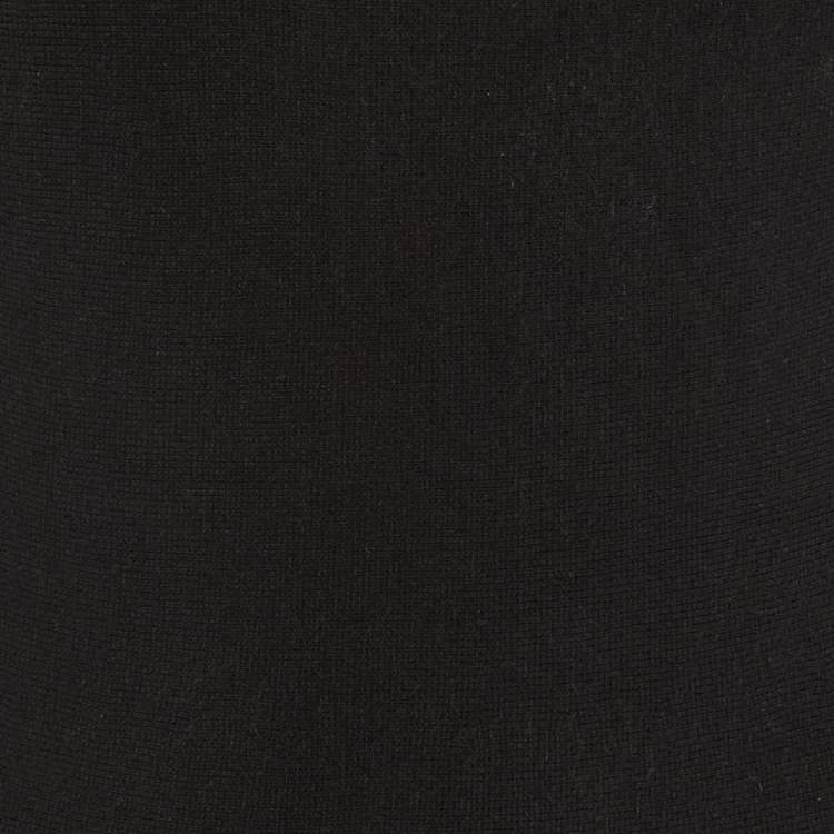 Pre Owned Sportmax Black Knit Flared Mini Dress M