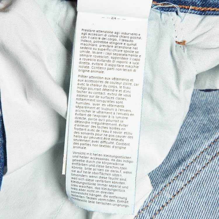 Pre Owned Sportmax Blue Denim Culottes S/Waist 28"