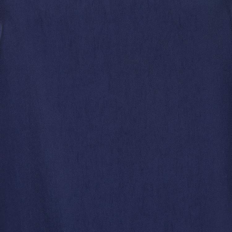 Pre Owned Sportmax Navy Blue Jersey Bow Detail Mini Dress M