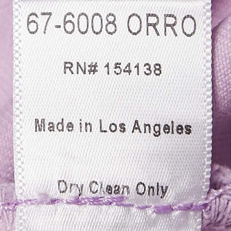 Pre Owned Staud Purple Lilac Denim Straight Leg Jeans L Waist 31"
