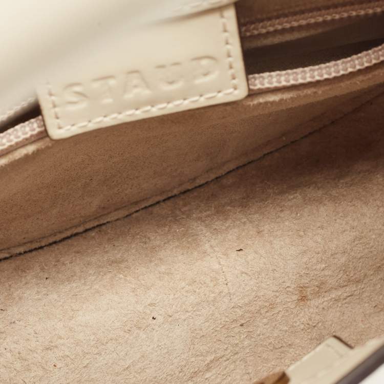 مملوكة مسبقًا Staud Off-White Leather Mini Moon Bag