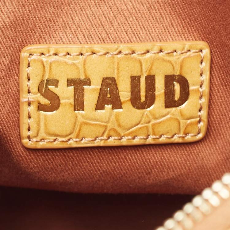 Pre Owned Staud Clear/Tan PVC Shirley Tote