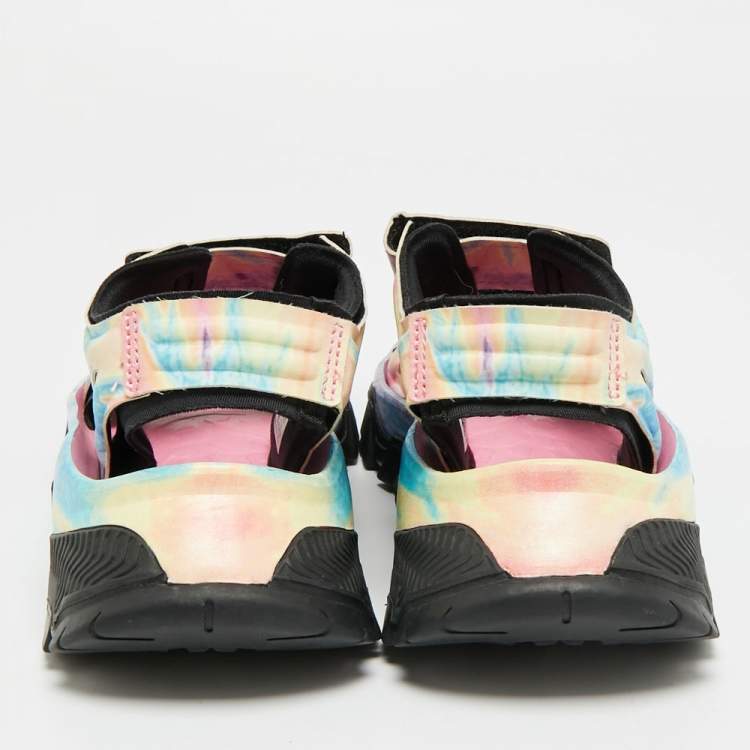 مملوكة مسبقًا Stella McCartney Adidas Hike Size 37 Multicolor Fabric and Faux Leather Sandals