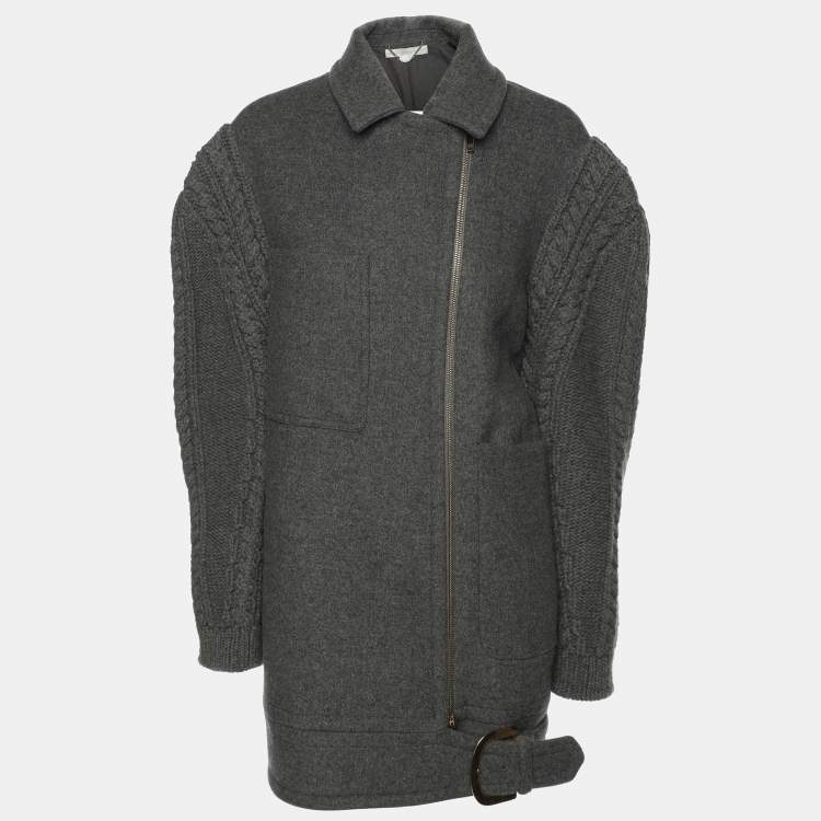 Pre Owned Stella McCartney Grey Wool Felicity Short Coat S