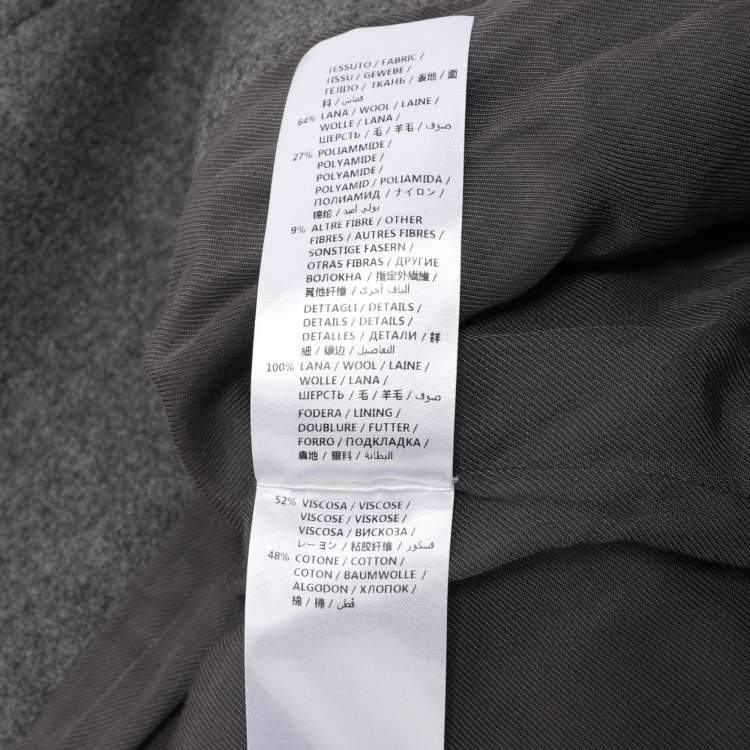 Pre Owned Stella McCartney Grey Wool Felicity Short Coat S
