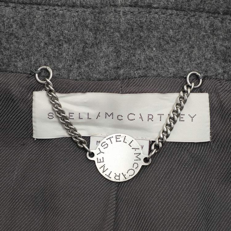 Pre Owned Stella McCartney Grey Wool Felicity Short Coat S