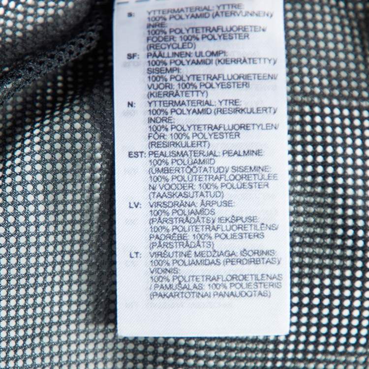 Pre Owned Adidas by Stella McCartney Black Logo Print Hooded Jacket M