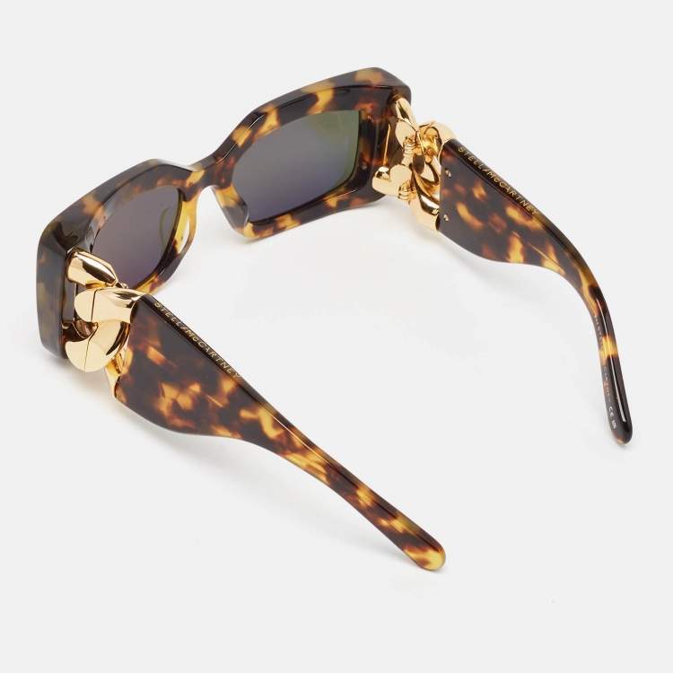 Pre Owned Stella McCartney Tortoise  SC400461 Falabella Rectangular Sunglasses