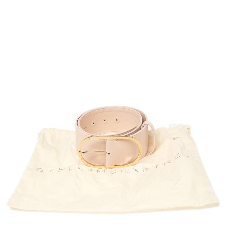 مملوكة مسبقًا Stella McCartney Powder Pink Canvas Buckle Waist Belt 69CM