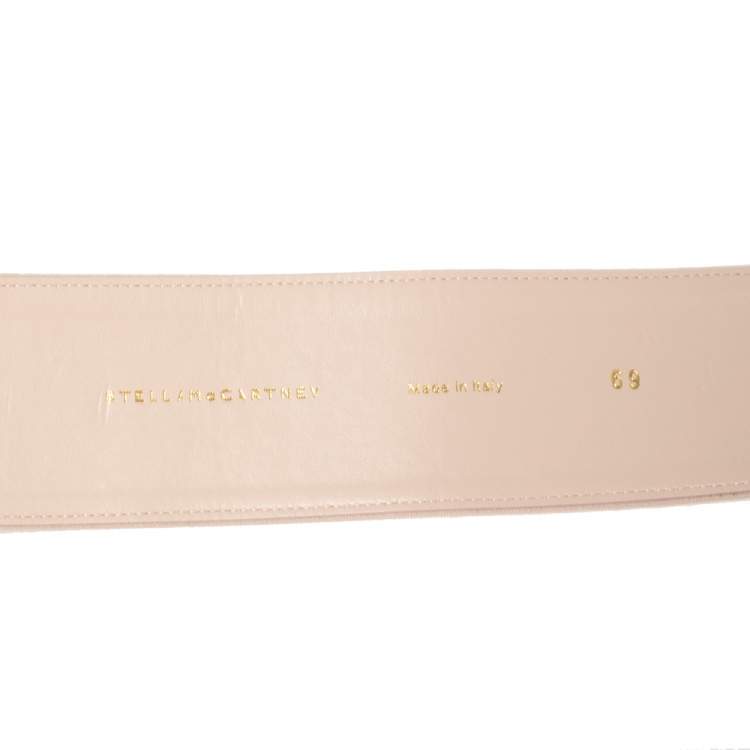 مملوكة مسبقًا Stella McCartney Powder Pink Canvas Buckle Waist Belt 69CM
