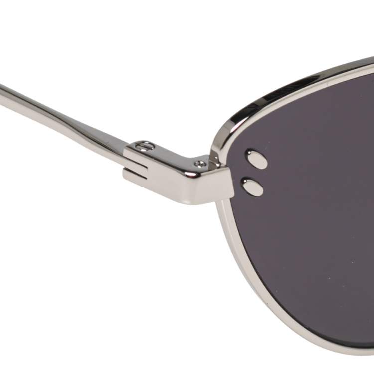 Pre Owned Stella McCartney Silver/Brown Turquoise SC0181S Cat Eye Sunglasses
