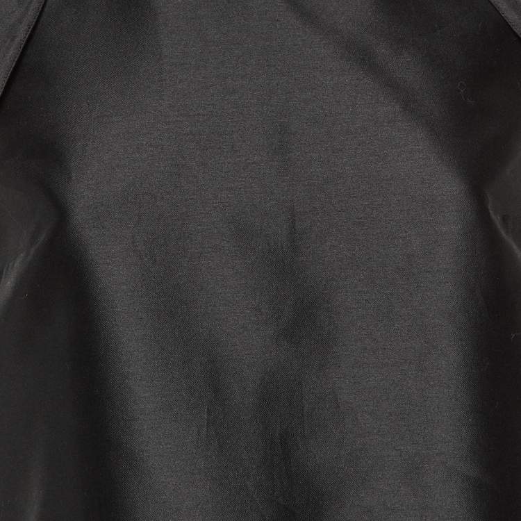 مملوكة مسبقًا Stella McCartney Black Taffeta Short Sleeve Top S