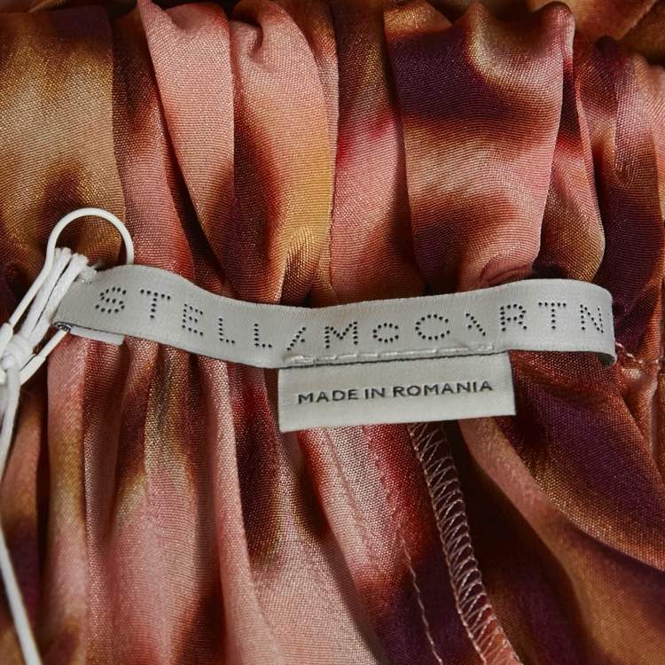 مملوكة مسبقًا Stella McCartney Martini Pink Leopard Print Silk Sleeveless Top XS