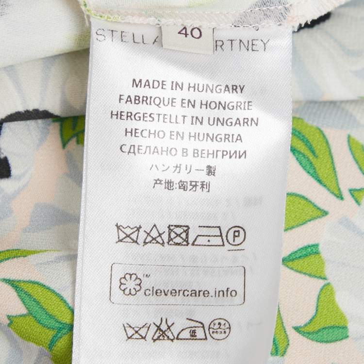 مملوكة مسبقًا Stella McCartney Green Crepe Florentina Midi Skirt S