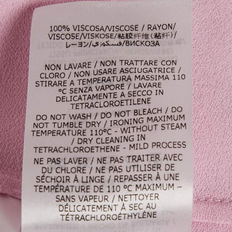 Pre Owned Stella McCartney Pink Crepe Blouse S