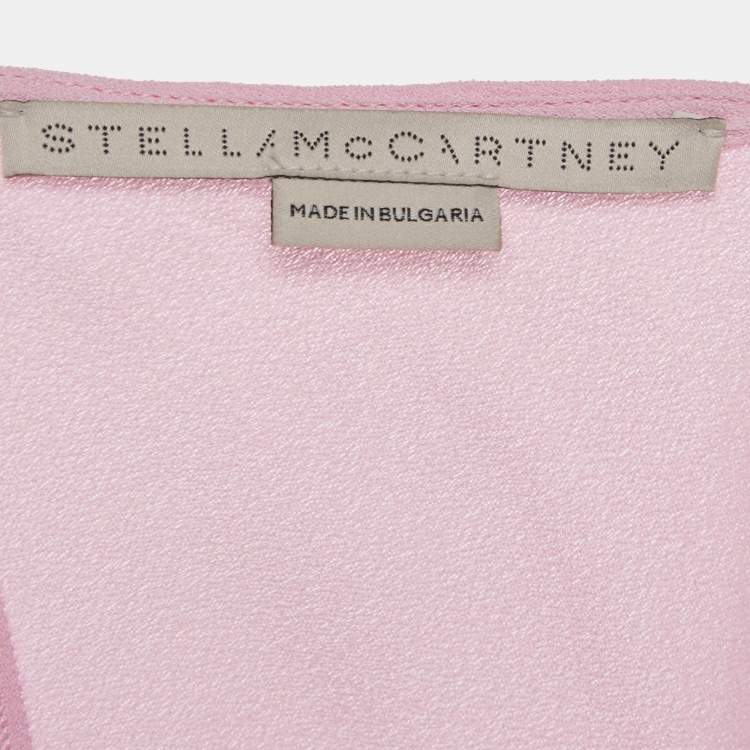 Pre Owned Stella McCartney Pink Crepe Blouse S