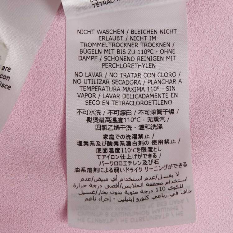 Pre Owned Stella McCartney Pink Crepe Blouse S