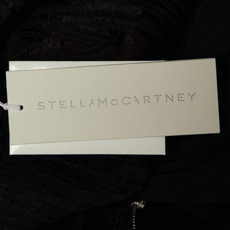 Pre Owned Stella McCartney Black Jacquard Trousers L 