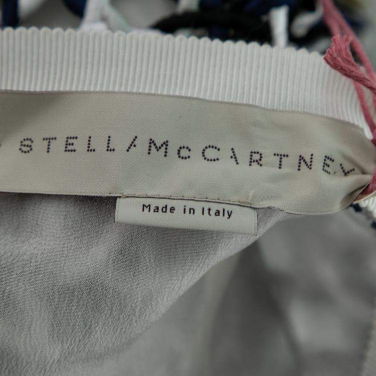 Pre Owned Stella McCartney Multicolor Interloop Cutwork Mini Skirt M