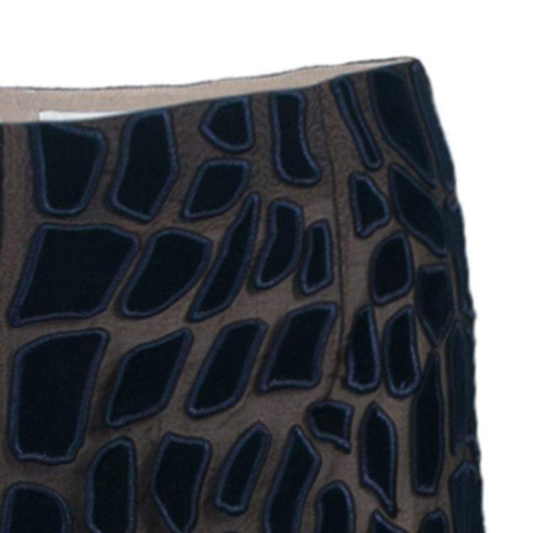Pre Owned Stella McCartney Navy Textured Top XS And Pants Set S