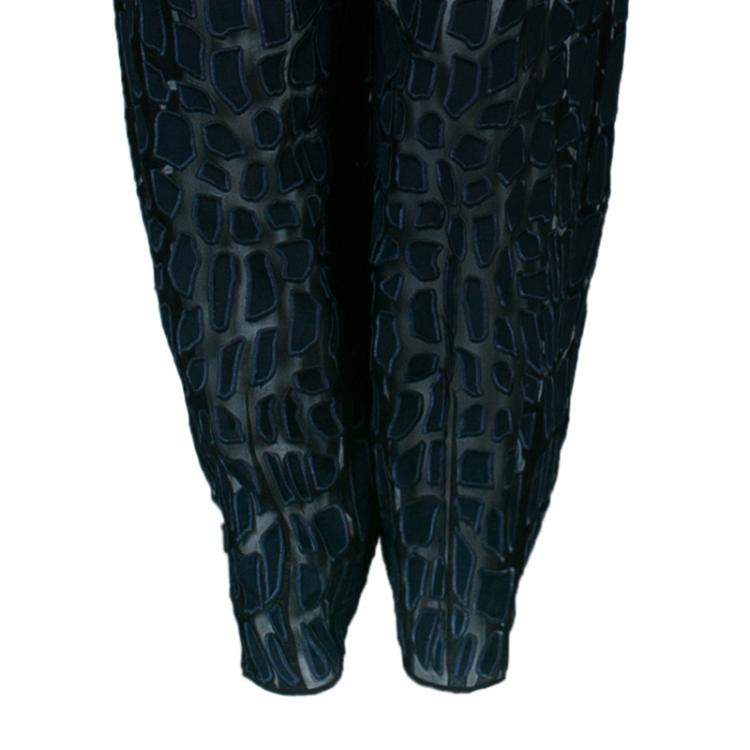 Pre Owned Stella McCartney Navy Textured Top XS And Pants Set S