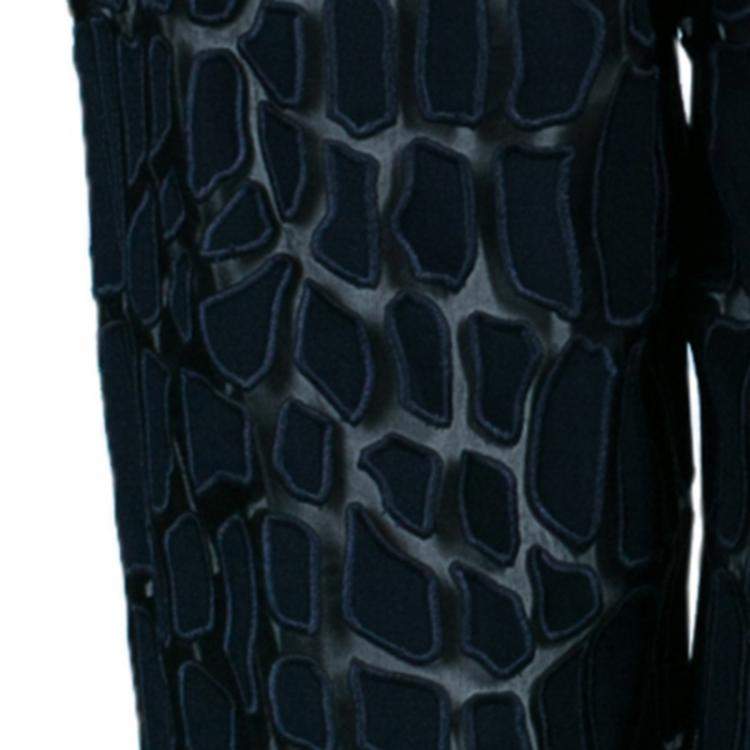 Pre Owned Stella McCartney Navy Textured Top XS And Pants Set S