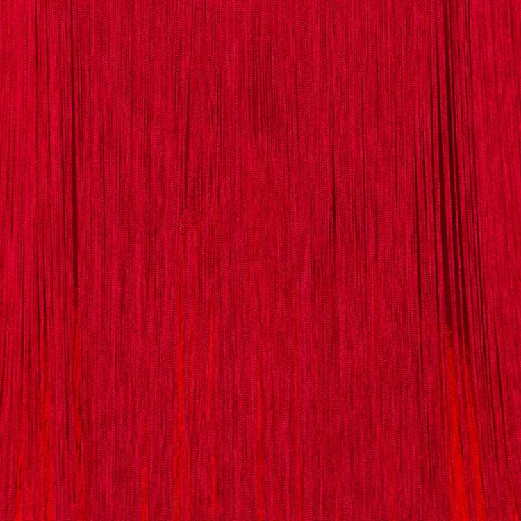 مملوكة مسبقًا Stella McCartney Red Crepe Sleeveless Fringed Top S