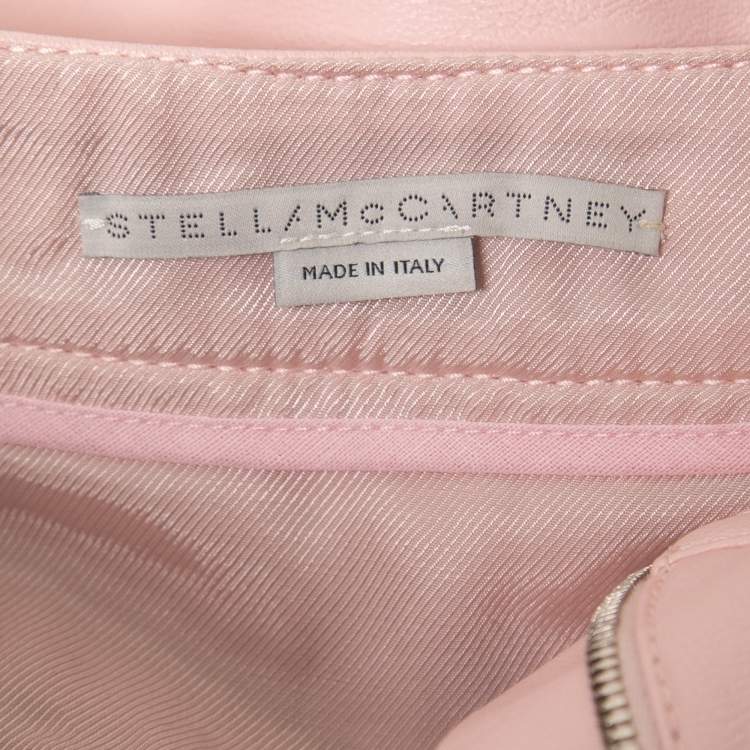 Pre Owned Stella McCartney Rose Pink Faux Leather Kallie Shorts S