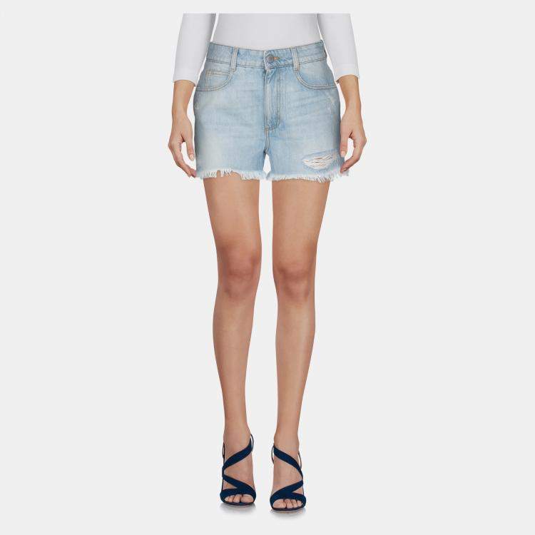 【関税&送料込】Stella Mccartney Cotton Shorts Stella McCartney Kids - Girls Blue Roller Skate Cotton