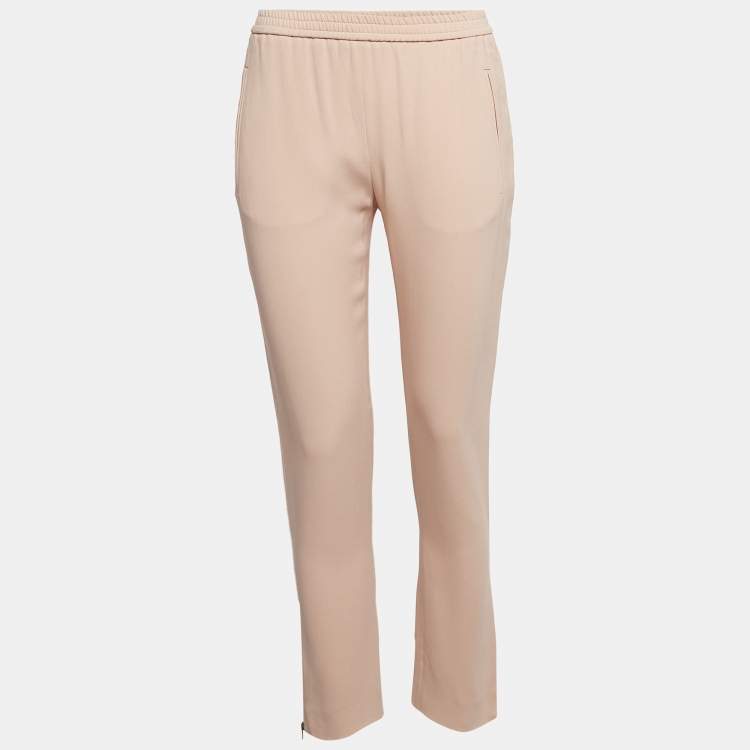 Pre Owned Stella McCartney Pink Stretch Crepe Tamara Trousers S