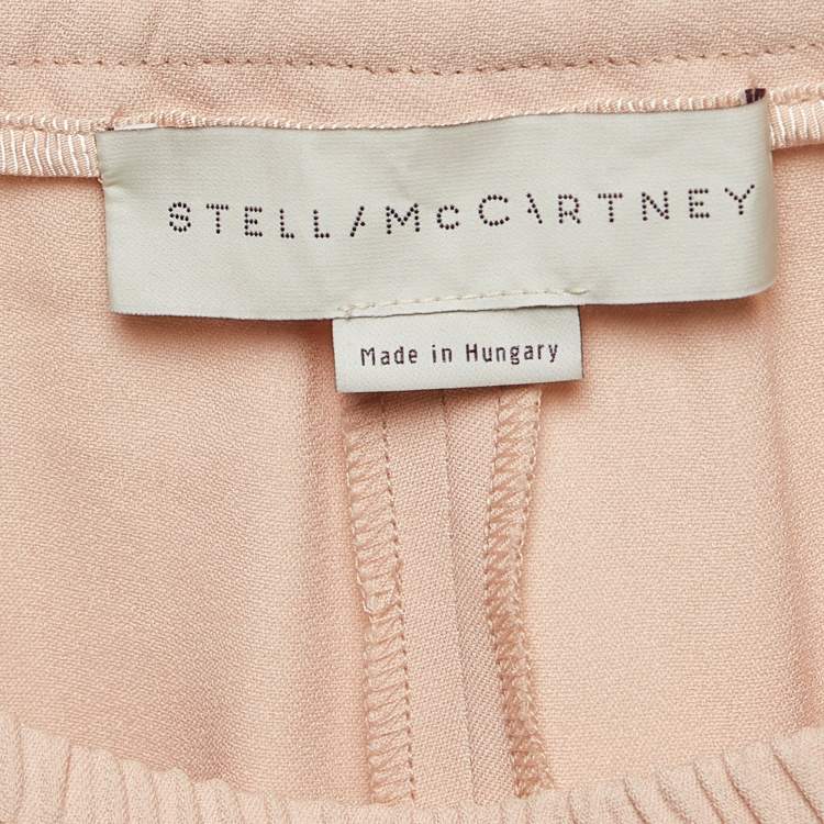 Pre Owned Stella McCartney Pink Stretch Crepe Tamara Trousers S