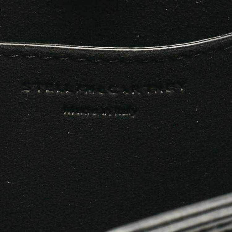 Pre Owned Stella McCartney Black Faux Leather Whipstitched Bucket Bag